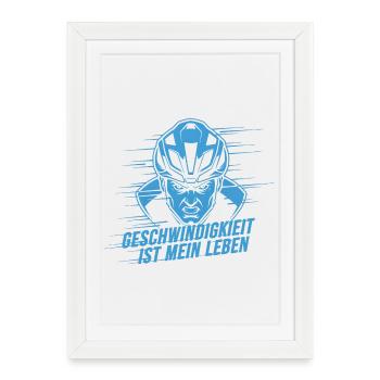 Vélo de route Vélo Vélo Sport Vélo VTT - Affiche encadrée (27 × 37 cm) - blanc - Devant