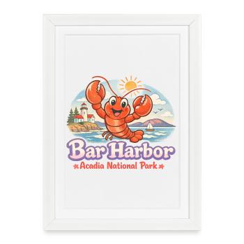 Bar Harbor, Acadia National Park – Visit Aca - Framed poster (27 × 37 cm) - white - Front