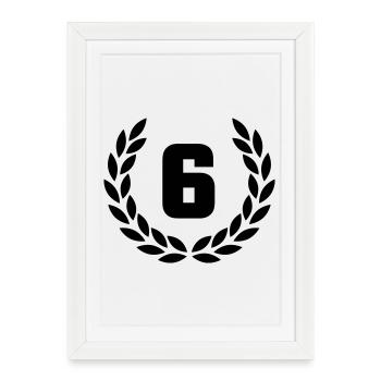 Jubilé 60 - Affiche encadrée (27 × 37 cm) - blanc - Devant