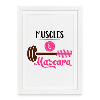 fitness - Framed poster (27 × 37 cm) - white - Front