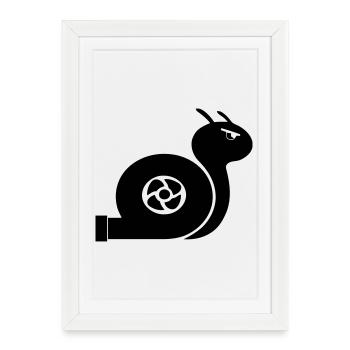 Chemise Turbo Snail Fan - Affiche encadrée (27 × 37 cm) - blanc - Devant