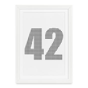 42 - Framed poster (27 × 37 cm) - white - Front