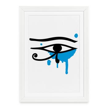 L'oeil d'Horus - Affiche encadrée (27 × 37 cm) - blanc - Devant