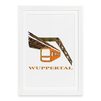 overhead railway - Framed poster (27 × 37 cm) - white - Front
