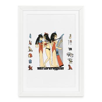 Rock Like An Egyptian - Framed poster (27 × 37 cm) - white - Front