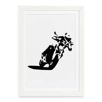 F900Nakedbike - Framed poster (27 × 37 cm) - white - Front