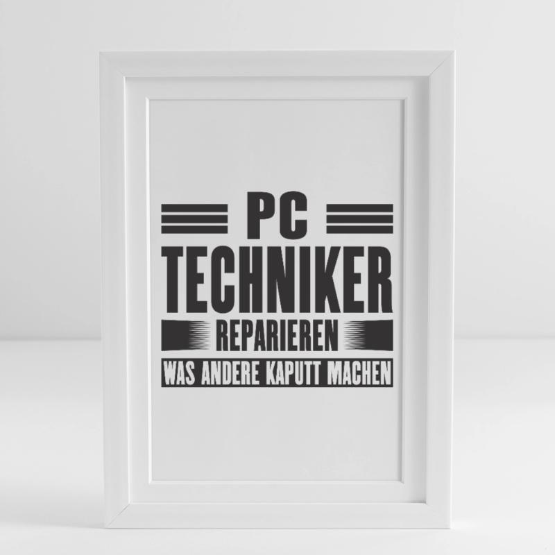 Service Technician Support Solution Quote Service PC Framed poster (27 × 37 cm)