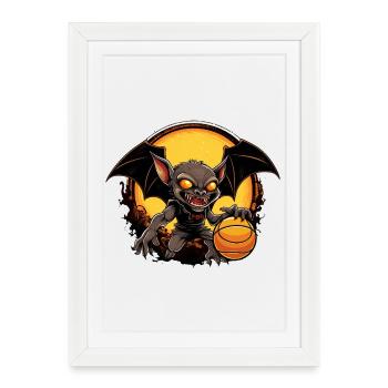 Basketball Bat - Framed poster (27 × 37 cm) - white - Front