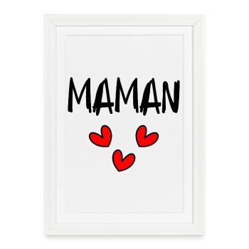 NOËL. ANNEE. ANNIVERSAIRE. RETRAITE. PAPA. MAMAM. - Affiche encadrée (27 × 37 cm) - blanc - Devant