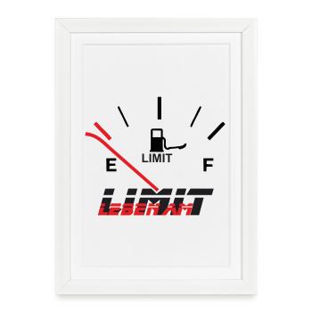 La vie à la limite - Affiche encadrée (27 × 37 cm) - blanc - Devant