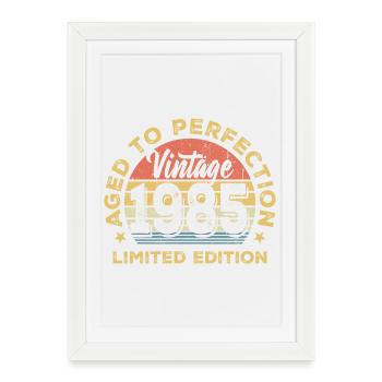 Millésime 1985 Édition Limitée Badge - Affiche encadrée (27 × 37 cm) - blanc - Devant