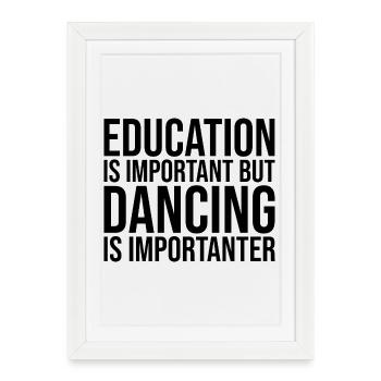 Dancing Dancing Dancing - Framed poster (27 × 37 cm) - white - Front