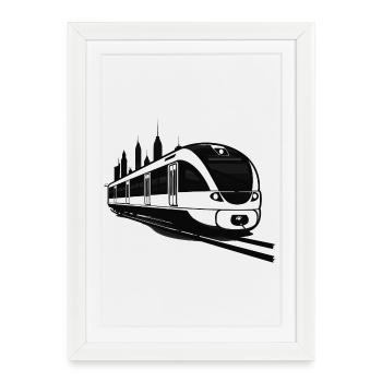 Railway Sketch - Framed poster (27 × 37 cm) - white - Front