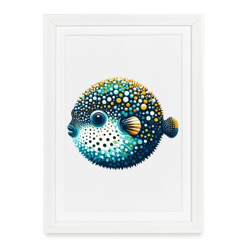 Blowfish - Affiche encadrée (27 × 37 cm) - blanc - Devant