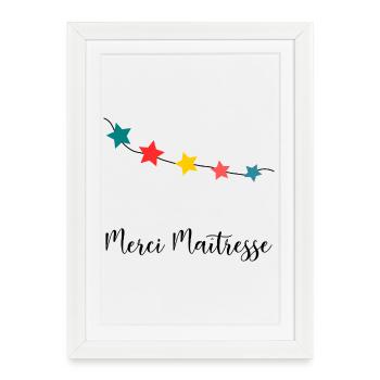 THANK YOU. MISTRESS. MASTER. THANK YOU MISTRESS - Framed poster (27 × 37 cm) - white - Front
