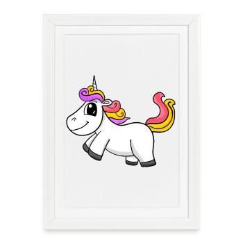 Magic Unicorn - Framed poster (27 × 37 cm) - white - Front