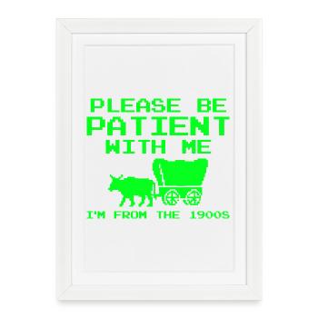 Please bear with me, I'm a boomer - Framed poster (27 × 37 cm) - white - Front