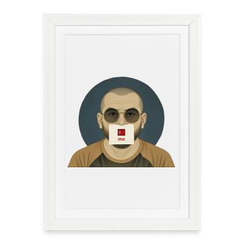 SPEAK MAN - nice people - Affiche encadrée (27 × 37 cm) - blanc - Devant