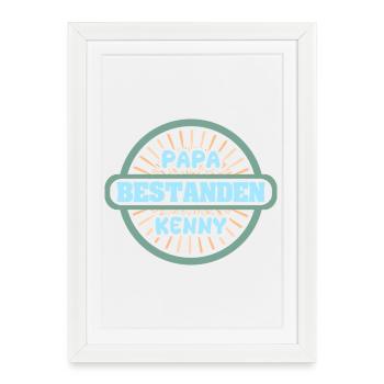 Kenny as a given name - Framed poster (27 × 37 cm) - white - Front