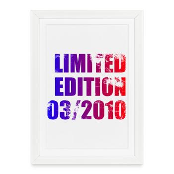 16e anniversaire Édition Limitée 03/2010 - Affiche encadrée (27 × 37 cm) - blanc - Devant