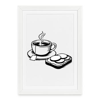 Coupe - Affiche encadrée (27 × 37 cm) - blanc - Devant