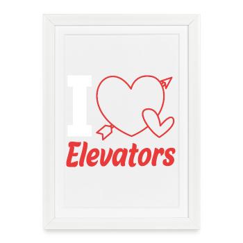 Lever - Affiche encadrée (27 × 37 cm) - blanc - Devant