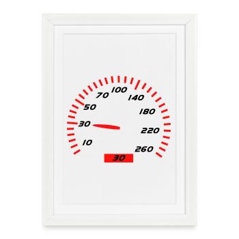 30 Anniversaire - Affiche encadrée (27 × 37 cm) - blanc - Devant