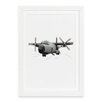 Transall C-160 - Framed poster (27 × 37 cm) - white - Front