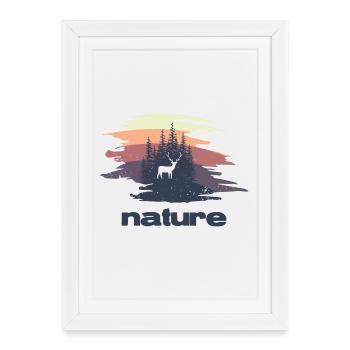 Nature - Design - Framed poster (27 × 37 cm) - white - Front