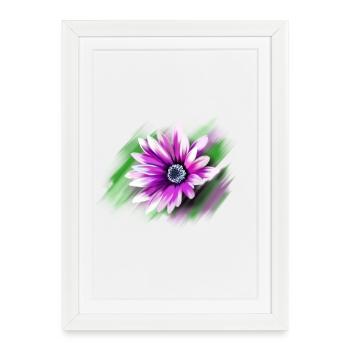 Flower - Framed poster (27 × 37 cm) - white - Front