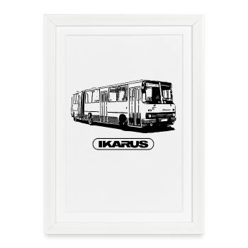 IKARUS 280 - Autobus - Omnibus - Affiche encadrée (27 × 37 cm) - blanc - Devant