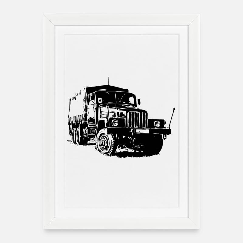 CGI G 5 - Affiche encadrée (27 × 37 cm) - blanc