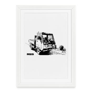 Multicar - Framed poster (27 × 37 cm) - white - Front