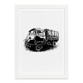 Robur LO 2002 A - Affiche encadrée (27 × 37 cm) - blanc - Devant