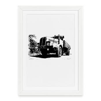 IFA H6 - Affiche encadrée (27 × 37 cm) - blanc - Devant