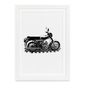 S51 - Motos de la RDA - Affiche encadrée (27 × 37 cm) - blanc - Devant