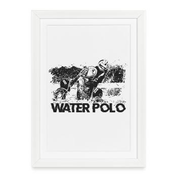 WATERPOLO - Affiche encadrée (27 × 37 cm) - blanc - Devant