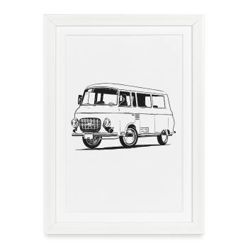 B1000 - Affiche encadrée (27 × 37 cm) - blanc - Devant
