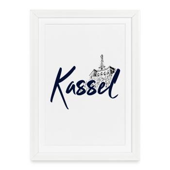 Kassel - Affiche encadrée (27 × 37 cm) - blanc - Devant