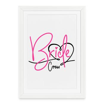 Équipage de la mariée - Affiche encadrée (27 × 37 cm) - blanc - Devant