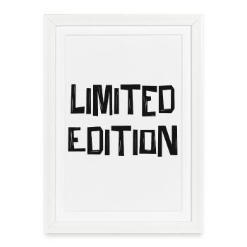 Édition limitée noire - Affiche encadrée (27 × 37 cm) - blanc - Devant