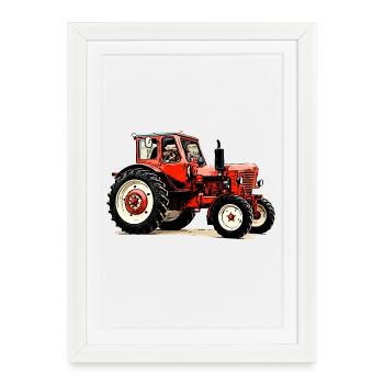 Belarus mts 50 - Framed poster (27 × 37 cm) - white - Front