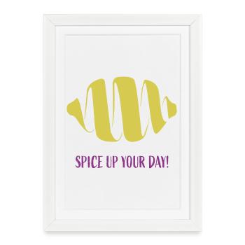Spice up your day Lemon Lemon Peel - Framed poster (27 × 37 cm) - white - Front