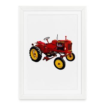 Tractor Pony - Framed poster (27 × 37 cm) - white - Front