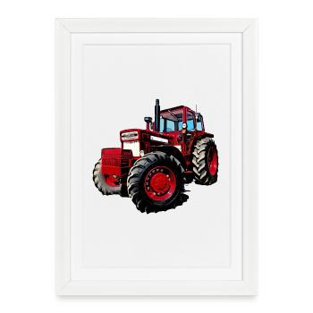 V BM 814 Turbo Tracteur - Affiche encadrée (27 × 37 cm) - blanc - Devant