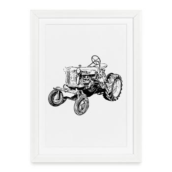 Farmall Cub - Framed poster (27 × 37 cm) - white - Front