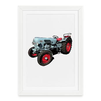 Eicher Tiger EM 235 - Framed poster (27 × 37 cm) - white - Front