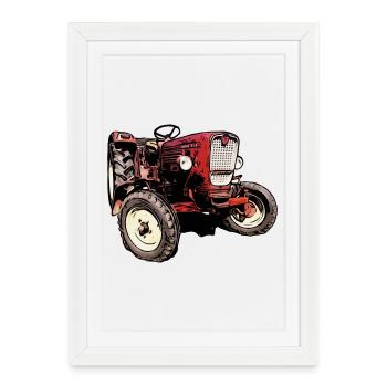 Güldner G40 Tractor - Framed poster (27 × 37 cm) - white - Front