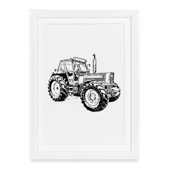 Tractor Turbo DT 160 90 - Framed poster (27 × 37 cm) - white - Front