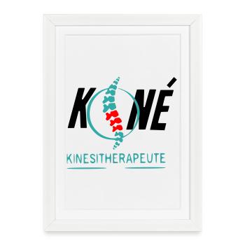 Physiotherapist - Framed poster (27 × 37 cm) - white - Front